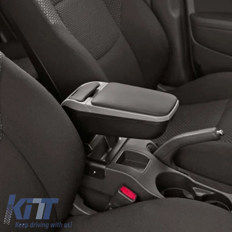 Armrest Armster 2 suitable for Seat Leon 4 (KL1/KL8) 2020+ (+12V Extension Cable) Silver Color