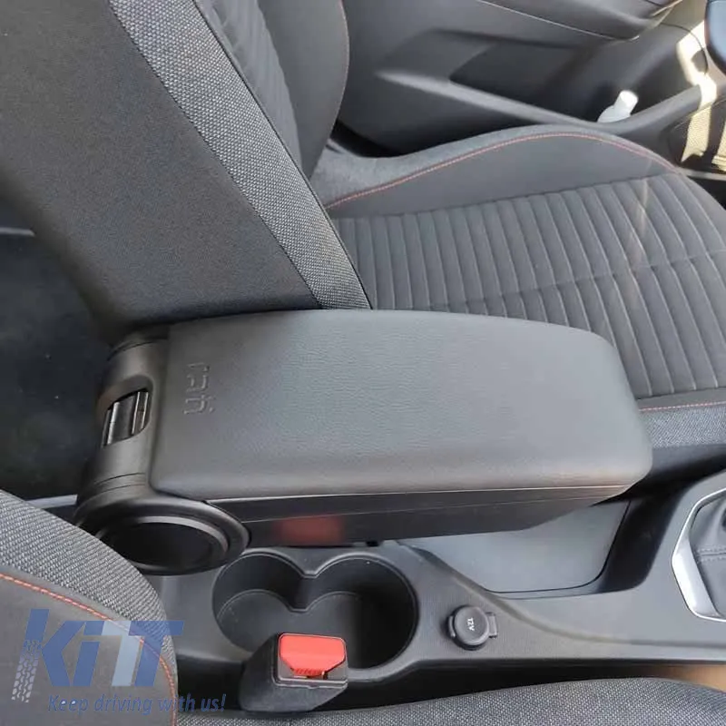 Armrest Armster OE1 suitable for Citroen C4 Spacetourer 2019+ Without Original Elbowrest Black Color