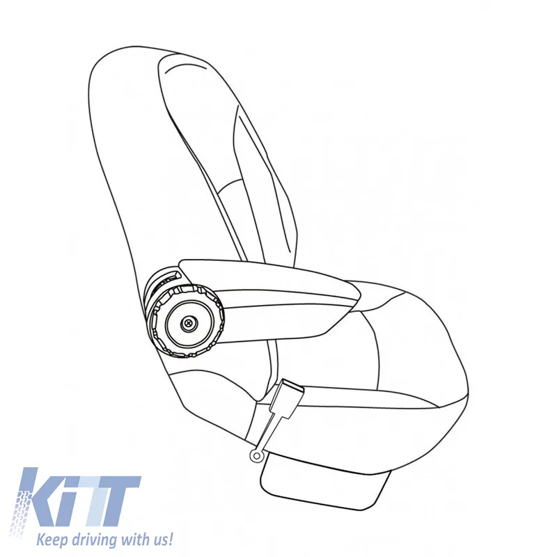 Armrest Armster OE1 suitable for Hyundai I20 2020+ without original elbowrest, black color