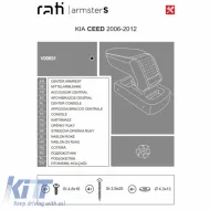 Armrest Armster S suitable for Kia Ceed 2006-2012 Black Color-image-6305936
