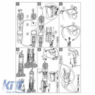 Armrest Armster S suitable for Mitsubishi Attrage (+Metal Bracket) 2013+ Black Color-image-6305959