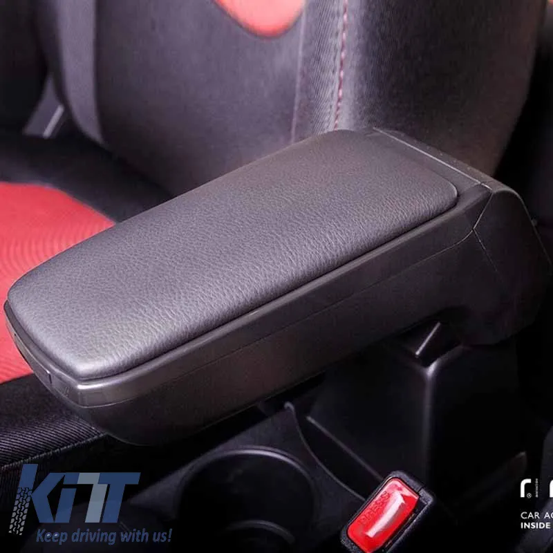 Armrest Armster S suitable for Seat Leon 4 (KL1/KL8) 2020+ (+12V Extension Cable) Black Color