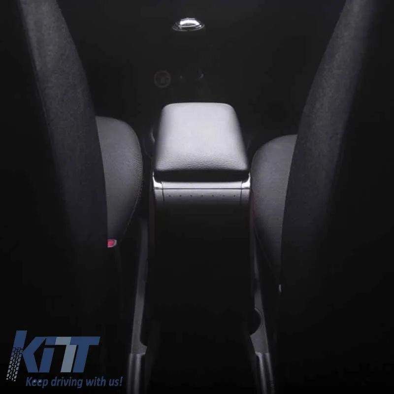 Armrest Armster S suitable for Seat Leon 4 (KL1/KL8) 2020+ (+12V Extension Cable) Black Color