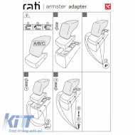 Armrest Base Suitable for Renault Megane 2016+ Armster Rati 1 Pc