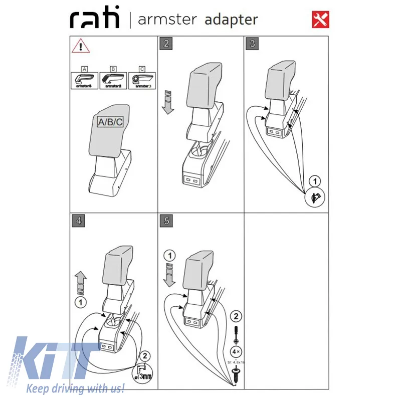 Armrest Base Suitable for Renault Zoe 2020+ Armster Rati 1 Pc