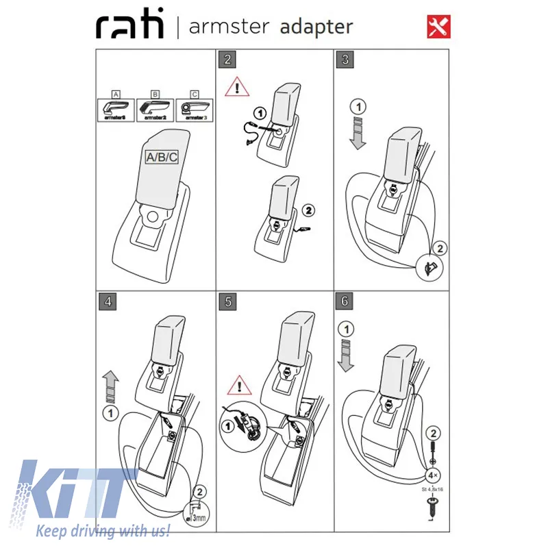 Armrest Base Suitable for Seat Leon 2020+ Armster Rati 1 Pc