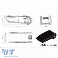 Armster OE1 kartámasz USB-vel, Dacia Duster 2018-2019, gyári könyöktámaszhoz, fekete-image-6292919