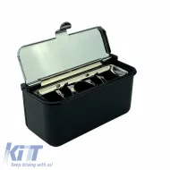 Ashtray Black / Chrome 9 x 4 x 4cm-image-6303580