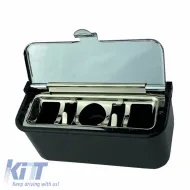 Ashtray Black / Chrome 9 x 4 x 4cm-image-6303583