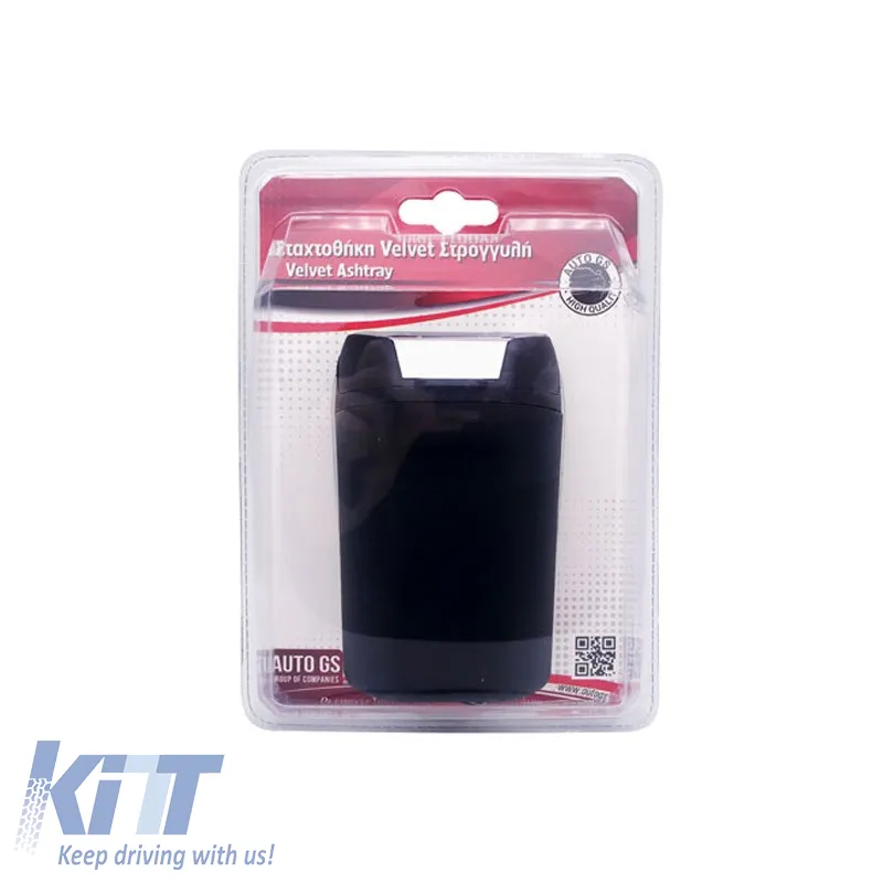 Ashtray Velvet Suitable for Car Black