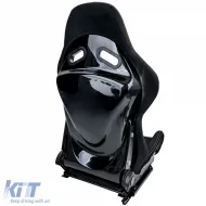 Asiento deportivo Hardcover Negro con costuras grises adecuado para SimRig-image-6210380