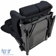 Asiento deportivo Hardcover Negro con costuras grises adecuado para SimRig-image-6210386