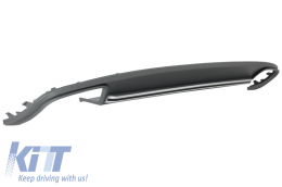 Assembly Central Grille with Rear Bumper Valance Air Diffuser suitable for AUDI A4 B8 Facelift (2012-2015) Limousine/Avant RS Design-image-6026918