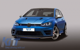 Assembly Headlights 3D LED Turn Light DRL with Grille suitable for VW Golf 7 VII (2012-2017) Blue GTE Look-image-5990766