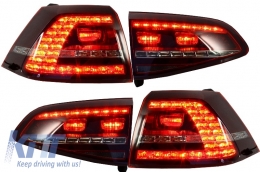 Assembly Headlights 3D LED Turn Light DRL, Taillights and Grille suitable for VW Golf 7 VII (2012-2017) RED R20 GTI Look-image-6000238
