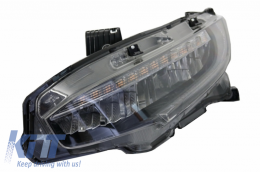 Assembly Headlights and Taillights suitable for HONDA Civic MK10 (FC/FK) 2016+Limousine Full LED Sequential Dynamic Turning Lights Red/Smoke-image-6038086