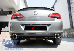 Astra J Sedan OPC Style Diffuser R+L Single Chromee Exhaust Tips Piano Black Vacuum Plastic / 2011-2020 - DTRBDO6026684