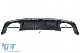 Audi A3 8V Sedan (2012-2015) Hátsó Lökhárító Valance Diffúzor S3 Design-image-6103007