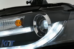 Audi A4 B8 8K 08-11 LED Első helyzetjelzős lámpák Facelift Light Bar Xenon Design-image-6008463
