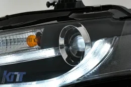 Audi A4 B8 8K 08-11 LED fényszóró helyzetjelzővel Facelift Light Bar Xenon Design-image-6008463