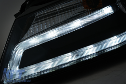 Audi A4 B8 8K 08-11 LED fényszóró helyzetjelzővel Facelift Light Bar Xenon Design-image-6008464