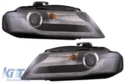 Audi A4 B8 8K 08-11 LED fényszóró helyzetjelzővel Facelift Light Bar Xenon Design-image-6074788