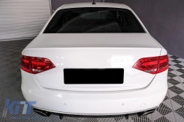 Audi A4 B8 B8.5 Limousine Avant Facelift (2012-2015) Hátsó Lökhárító Valance Diffuzor & Kipufogó Végek RS4 Design-image-6083859