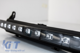 Audi Q7 4L (2006-2009) LED DRL helyzetjelző + irányjelző OEM facelift design-image-56157