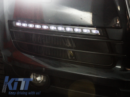Audi Q7 4L (2006-2009) LED DRL Helyzetjelzőlámpa + Irányjelző OEM Facelift Design-image-5988210