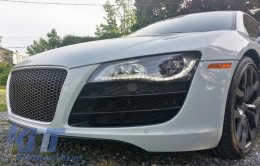 Audi R8 2007-2012 Első rács Fényes Fekete-image-6015639