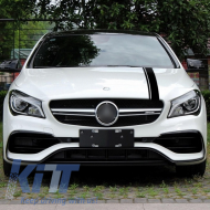 Aufkleber Schwarz Dach Hecktür für Mercedes CLA W117 C117 X117 13-16 W176 12-18-image-6026702