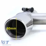 Auspuff-Endrohr-Duplexkonversion geeignet für BMW F30 F31 316 318 320 F32 F33 F36 418 420-image-6200987