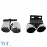 Auspuff-Endrohr-Umbau mit Dummy auf 4-Rohr S-Optik geeignet für Audi A3 8V 1.4 1.8 2.0-image-6209580