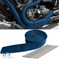 image-22-Auspuff Hitzeschutzband, Thermoband blau bis 900°C, 50mmx2mm, 10 Meter