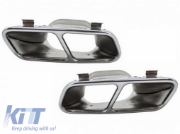 Auspuffblenden Endrohe Blenden Für Mercedes W176 CLA W117 C117 A45 CLA45 Optik-image-5998541