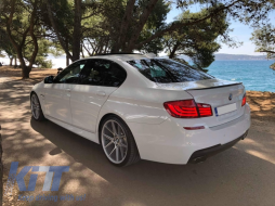 Auspuffblenden für BMW 5 F10 F11 11-17 Performance 550i Look Schwarz-image-6043514