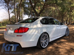 Auspuffblenden für BMW 5 F10 F11 11-17 Performance 550i Look Schwarz-image-6043515