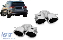 image-65-Auspuffblenden für Mercedes GLE W167 GLE Coupé C167 GLS AMG GT 4-Türer X290