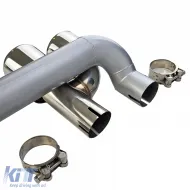 Auspuffendrohr Duplex 4-Rohr-Look Umrüstung geeignet für BMW F30 F31 320 325 328 330-image-6199816