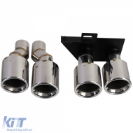 Auspuffendrohr-Konversion zu Duplex, geeignet für BMW F10 F11 520 523 525 528 530-image-6209661