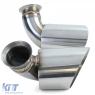Auspuffendrohre aus Edelstahl oval 115*85 mm, geeignet für Porsche 911 996 98-01 3.4 221kw-image-6197516