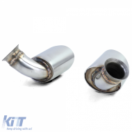 Auspuffendrohre aus Edelstahl oval 115*85 mm, geeignet für Porsche 911 996 98-01 3.4 221kw-image-6197517