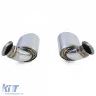 Auspuffendrohre aus Edelstahl oval 115*85 mm, geeignet für Porsche 911 996 98-01 3.4 221kw-image-6197519