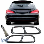 image-41-Auspuffendrohre schwarz im 4-Rohr-Look geeignet für Mercedes CLA C117 X117 13-16
