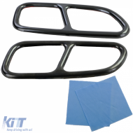 Auspuffendrohre schwarz im 4-Rohr-Look geeignet für Mercedes CLA C117 X117 13-16-image-6198911