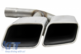 Auspuffspitzen Endrohre Quad für AUDI Q7 4M 2015-2019 SQ7 Look Chrome Benzin-image-6047360