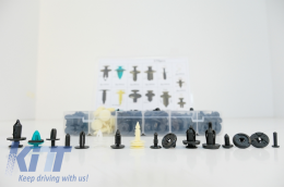 Auto Clips Kit de fixations en plastique 370 pcs-image-6058406