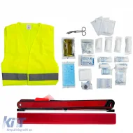 Auto-Erste-Hilfe-Set 3-in-1 Erste Hilfe DIN 13164 + Sicherheitsweste + Warndreieck-image-6207089