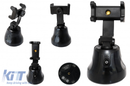 Auto Face Object Tracking Smart Shooting Phone Camera Holder 360 Rotation Mount Selfie Stick for TikTok/YouTube/Live Stream/Makeup-image-6072823