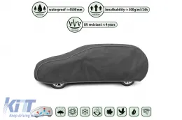 image-72-Autoabdeckung Kegel Optimal Garage Serie Größe XL grau geeignet für Hatchback, Kombi
